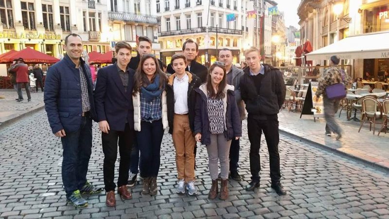 Fiatal Beszterce-Naszód megyei csoport Brüsszelben - 2016